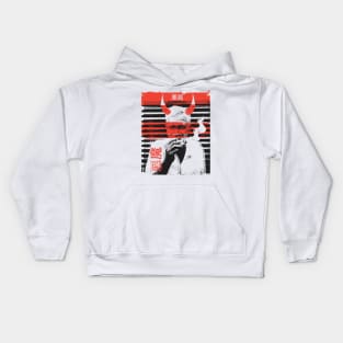 Oni Japan Demon Glitch Kids Hoodie